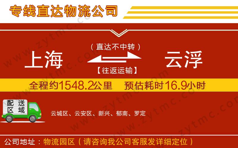 上海到云浮物流專(zhuān)線