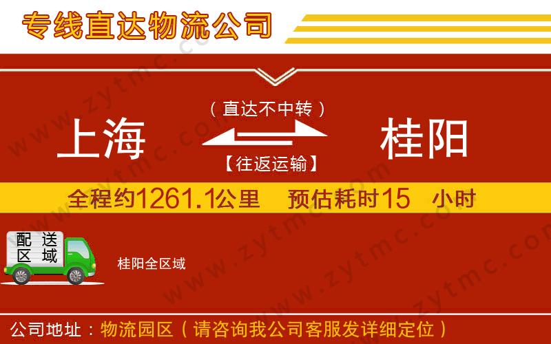 上海到桂陽(yáng)物流專(zhuān)線