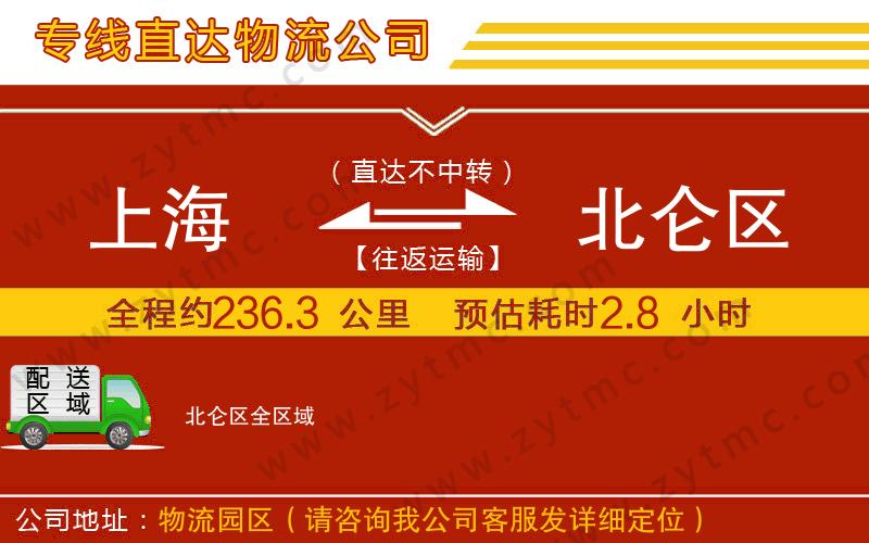 上海到北侖區(qū)物流公司