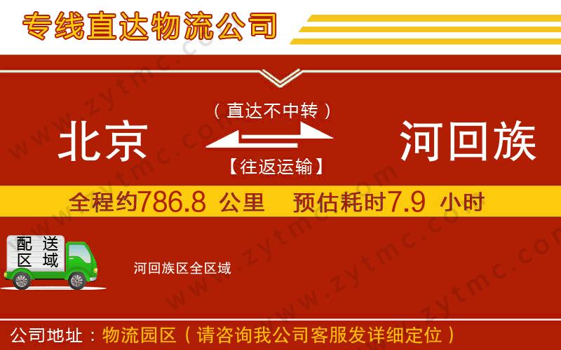 北京到瀍河回族區(qū)物流專線